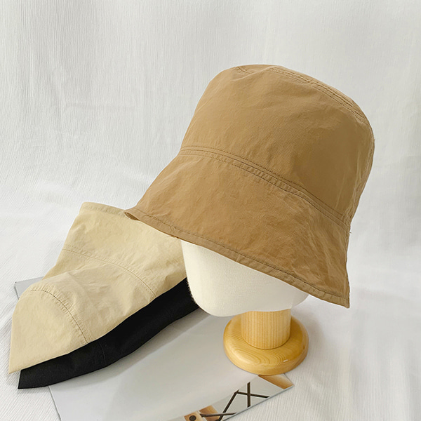 태풍 깊은 챙 벙거지 모자